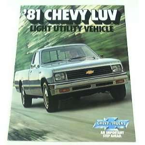  1981 81 Chevrolet Chevy LUV Pickup Truck BROCHURE 