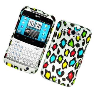 HTC Status Chacha Rainbow Leopard Hard Cover Phone Case  