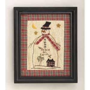  15 x 12.5 Hanging Peace Snowman Frame