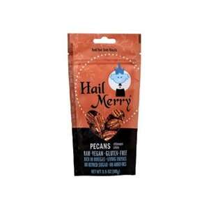 Hail Merry Snacks Pecans, Chimayo Chile Raw 3.5 oz. (Pack of 8 