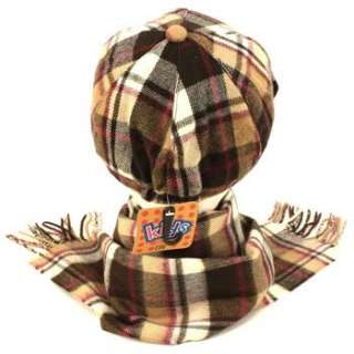   Newsboy Cabbie Cabby Hat Cap with Matching Softer than Cashmere? Scarf
