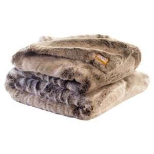  Chinchilla Faux Fur Throw Blanket