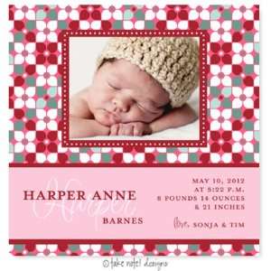   Announcements   Harper Anne Red & Pool Flowers