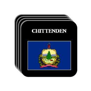  US State Flag   CHITTENDEN, Vermont (VT) Set of 4 Mini 