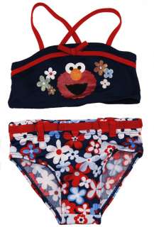 Girls Elmo NEW Two Piece Girls Swimsuit Swimwear Bathing Suit 12M 