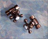 SHUT OFF VALVES for claw foot tub WATER PIPES   COPPER  