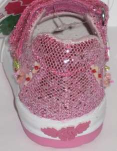 Lelli Kelly LK8081 Glitter Fiori pink mary jane shoes  