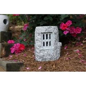  12 in. Textured Granite Solar Powered LED Light by Outdoor 