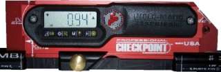 Checkpoint digital inclomatic torpedo level w/ Earth magnets & pouch 