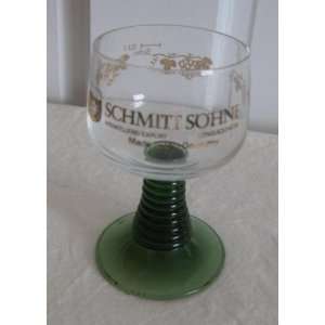  Schmitt Sohne Green Stem Glass Roemer 