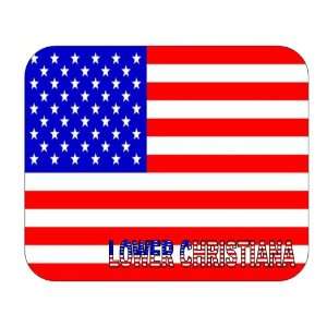  US Flag   Lower Christiana, Delaware (DE) Mouse Pad 