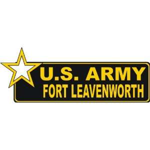  United States Army Fort Leavenworth Bumper Sticker Decal 6 