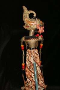 Vintage Wooden Indian Puppet Handpainted Folk Art Wood Cloth 