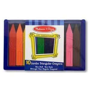  Jumbo Triangular Crayons 10 pc   (Child) Baby