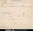 1914 Chevrolet Type L New York Dealer Parts Invoice