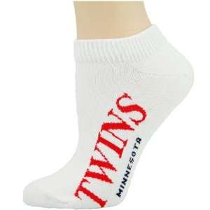  Minnesota Twins Ladies White Team Name Ankle Socks