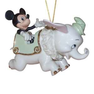  Lenox Mickey Soars with Dumbo, Christmas Ornament