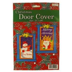   Pack of 144 Snowman and Santa Claus Christmas Door Cover Decorations