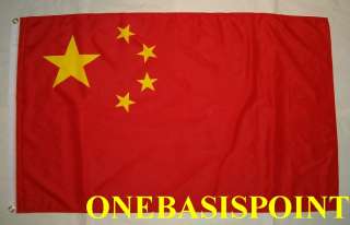 x5 CHINA CHINESE FLAG OUTDOOR INDOOR BANNER HUGE 3X5  