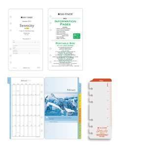  Day Timer Serenity 2 Page Per Week Portable Refill, Starts 