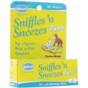  Hylands Sniffles n Sneezes 4 Kids   125 ea Health 
