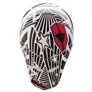    EVS Sports T5 Black/White/Red Circus Freak Helmet Visor Automotive