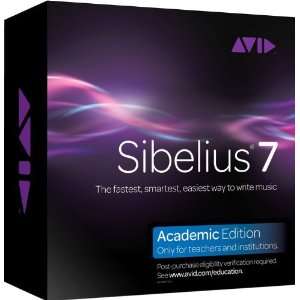  Sibelius 7 Academic and PhotoScore Bundlefor Teachers 
