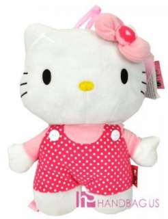 Sanrio Hello Kitty Plush Doll Backpack/Bag  16 POLKA  