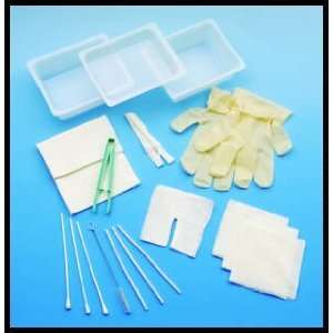  Complete Tracheostomy Cleaning Tray w/Latex Gloves Health 
