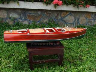 CHRIS CRAFT TRIPLE COCKPIT WOOD SPEED BOAT MODEL   CAN BE CONVERT TO 