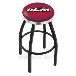   Monroe Counter Stool   Swivel With Black Ring and Chrome Accent