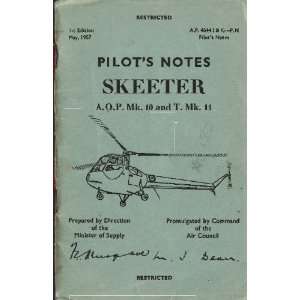   10   11 Helicopter Pilot Notes Manual Saro Skeeter  Books