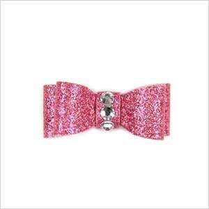  Sparkle Hair Bow for Dogs by Susan Lanci Designs   Pink 