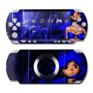  Ghost Blue Design Skin Decal Sticker for the PS3 Slim 