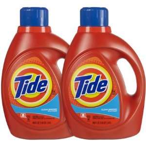  Tide Concentrated Liquid Detergent, Clean Breeze, 100 oz 2 