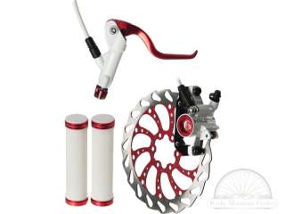 Clarks Skeletal LE Red Hydraulic Disc Brake Mountain Bike Brakeset 160 