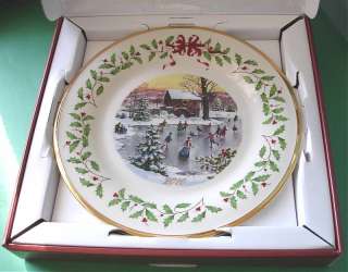 Lenox Annual Holiday Collector Plate 2010 Holiday Skater Limited 