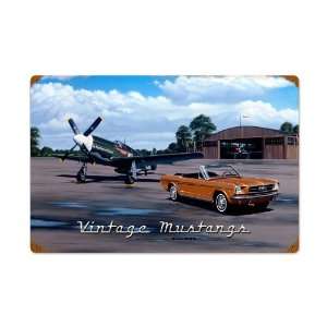 com Vintage Mustangs Automotive Vintage Metal Sign   Victory Vintage 