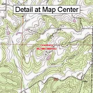   Map   Leasburg, Missouri (Folded/Waterproof)