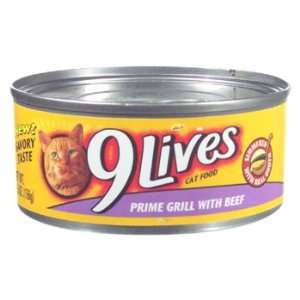 9 Lives Ground Beef Canned Cat Food