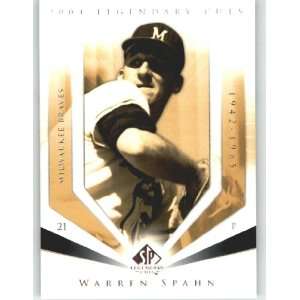  2004 SP Legendary Cuts #121 Warren Spahn   Boston Braves 