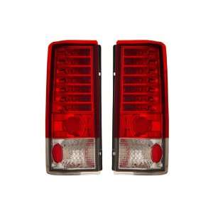    85 05 Chevy Astro Van Red/Clear LED Tail Lights Automotive