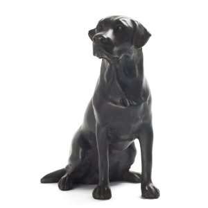  Solid Genuine Hot Cast Bronze Labrador Dog Statue