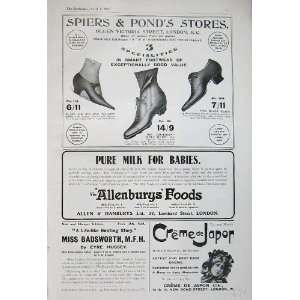  1907 Spiers Ponds Footwear Shoes Allenbury Face Cream 