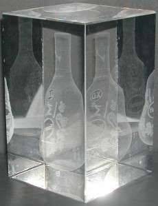 Hennessy Cognac X. O. Crystal Ornament Display MIB  