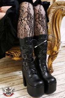 ROMANTIC VINTAGE FRENCH CROCHET LACE Tights Pantyhose  