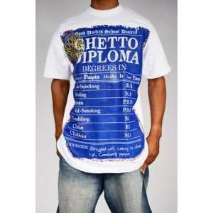  Ghetto Diploma Bling T Shirt, Large 