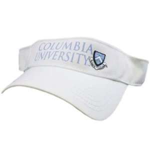  NCAA COLUMBIA UNIVERSITY LIONS WHITE LIGHT BLUE 1754 VISOR 