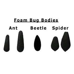  Fly Tying Material   Foam Bug Bodies   ant size 10   black 