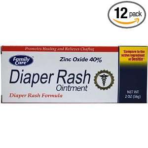  Family Diaper Rash Ointment, 2 Ounce Tubes (Pack of 24 